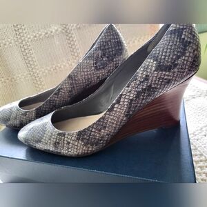 Cole Haan Lena Snake Wedge